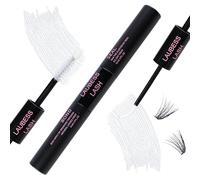 Bond and Seal Lash Glue Eyelash Glue for Cluster Lashes Waterproof DIY Lash Extension Set Eyelash Extension Glue Individual Eyelash Glue 48-72 Hours 5 ml + 5 ml