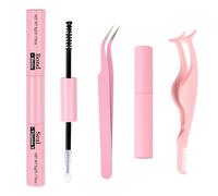 Bond and Seal Lash Glue Kit,Lash Bond and Seal and Remover,Eyelash Glue Bond and Seal with 1 Plastic False Eyelash Curler,Long-Lasting,Waterproof Eyelash Extension Glue for Sensitive Eyes