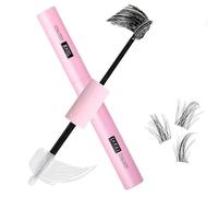 Bond and Seal Lash Glue, Lash Glue for DIY Eyelash Extensions, Super Strong Hold Latex, 2-in-1 Mascara Extension Glues, Waterproof, Cluster & Individual Lashes