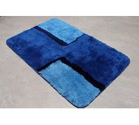 Bond Blue/Blue Bath 60x90cm. Pile Height: 20-25mm. Underfloor Heating Suitable