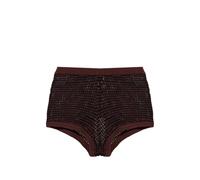 Bond-eye ribbed knit shorts - Brown XS/S-M/L