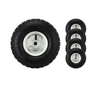 Bond Hardware® Set of 4 - 10" Pneumatic Wheels For Sack Trucks / Trolleys / Wheelbarrows