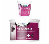 Bond It 1.5/3.75kg Fix N Grout D2 Mixed Tile Adhesive Internal For Showers & Wet Fixing Grouting Ceramic Tiles (3.75)