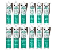 Bond It 12x Multi-Mate High Modulus Silicone Sealant - 285ml Brown | Multipurpose, Mould-Resistant, Waterproof, Interior & Exterior | Perfect Silicone Sealant for Kitchens, Bathrooms, Showers & DIY