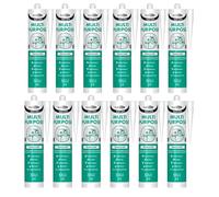 Bond It 12x Multi-Mate High Modulus Silicone Sealant - 285ml Translucent | Mould-Resistant - Waterproof - Interior & Exterior | Multipurpose Silicone Sealant for Home - Kitchens - Bathrooms - & DIY