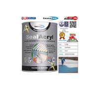 Bond It 2.5KG Seal Acryl Roof Repair Paint Grey Roofing Waterproofer