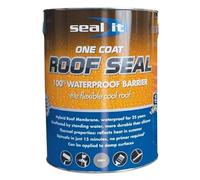 Bond It 20L Seal It Liquid Membrane Coat Roofing Waterproof Hybrid Roof Barrier Solvent-Free, Non-Flammable Formulation for Professional Roofing Applications (Grey)