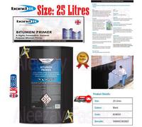 Bond It 25 Litres Bitubond Range Bitumen Roofing Flashing Primer Solution Black