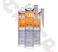 Bond it 3 Tubes Of Pu18 Polyurethane Adhesive Sealant Grey 310Ml Tube
