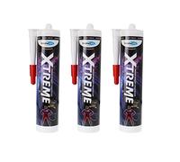 Bond-It 3 X Xtreme White Anti-Mould Silicone Sealant EU3 Cartridge 310ml - a flexible, permanently waterproof sealant ideal