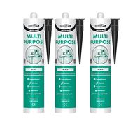 Bond It 3x Multi-Mate High Modulus Silicone Sealant - Black | Multipurpose, Mould-Resistant, Waterproof, Interior & Exterior Use | Perfect Silicone Sealant for Kitchens, Bathrooms, Showers & DIY