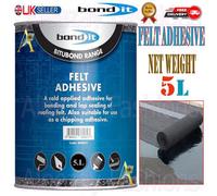Bond It 5L Heavy Duty Felt Adhesive Cold Applied Grid Roof Felt Adhesive 5 Litre