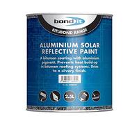 Bond-It Aluminium Solar Reflective Paint - 2.5 litre a light / heat reflective coating, use ofver bituminous coatings, aged asphalt or steel