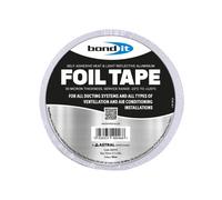 Bond It Aluminum Foil Tape Self Adhesive Heat Resistant Insulation - Silver, 75mm X 45M Roll
