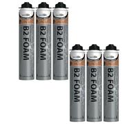 Bond It B2 Expanding PU Foam Gun Grade Can - 6X Buff, 750ml | Fire-Rated B2 (DIN 4102-1) | High-Performance Polyurethane Expanding Foam Insulation & Sealant for Windows - Doors - Gaps & Cavities