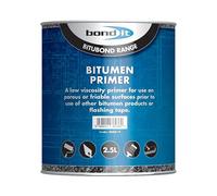 Bond-It Bitubond BDB034 Bitumen Primer (2.5 Ltr) - Seals, Waterproofs and repairs leaking wood, concrete, asphalt or steel roofs.