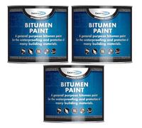 Bond It Bitumen Paint, Black, 1L, Pack of 3