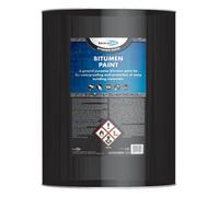 Bond It Bitumen Paint - Black, 25L | General Purpose Waterproof Bituminous Paint | Coating for Metal - Concrete - Wood & Roofing | Weatherproof & Anti-Corrosive Sealant for Outdoor Surfaces