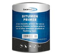 Bond It Bitumen Primer - Black, 5L | Heavy-Duty Waterproof Primer for Roofs - Concrete - Metal & Masonry | Quick-Drying - Deep Bituminous Sealer | Improves Adhesion for Roofing & Flashing