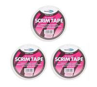Bond it Bond-It Scrim Tape 48mm X 90M - Fiberglass Mesh For Strength - Pack Of 3