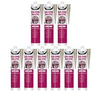 Bond It Build-Mate Building Mastic Silicone Sealant - 9X Stone, 310Ml - Oil-Based Silicone Gunnable Pointing & Sealing Mastic