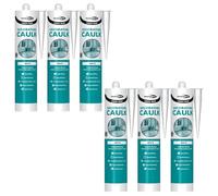 Bond It CAULK-MATE Decorators Filler - 6x White, 285ml | Crack Filler Sealant Quick-Drying - Overpaintable 60-Minute Caulk Filler Sealant for Cracks & Gaps | Ideal for Interior Walls - Wood & Plaster