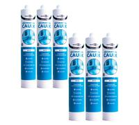 Bond It Caulk-Mate Decorators Filler - 6X White, 350Ml - Crack & Gap Filler Sealant Quick-Drying - Overpaintable 60-Minute Sealant