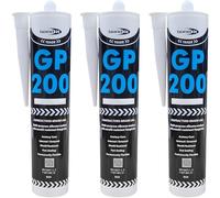 Bond It Clear GP200 Silicone Sealant Pack of 3 (275ml Each) - High Modulus Waterproof Mould Resistant Clear Silicone for Kitchen, Bathroom, Shower, and Exterior Sealing Applications
