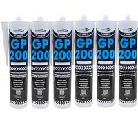 Bond It Clear GP200 Silicone Sealant Pack of 6 (275ml Each) - High Modulus Waterproof Mould Resistant Clear Silicone for Kitchen, Bathroom, Shower, and Exterior Sealing Applications