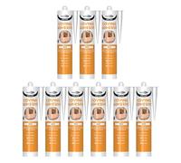 Bond It COVE-MATE Coving Adhesive - 9x White 285ml | Solvent-Free - High-Strength Gap-Filling Adhesive Sealant for Covings - Skirting Boards - & Dado Rails | Premium Sealer Over-Paintable - Quick Grab