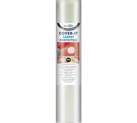 Bond It Cover-It Protective Carpet Roll 50m Clear Decorating Protection Sheeting for Temporary Surface Cover During Painting Renovation