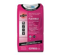 Bond It CTA Flexible Tile Adhesive Grey Cement Ceramic Floor Wall Non Slip 20kg 20 kilograms Paper Sacks Gray Powder Grey Powder Water Resistant Non-slip