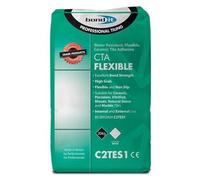 Bond It CTA Flexible Tile Adhesive White Cement Ceramic Floor Wall Non Slip 20 kilograms Paper Sacks White Powder