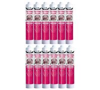 Bond It Dec-Mate Flexible Decorators Caulk - 12X White, 350Ml Eu4 - Quick-Drying Interior Gap Filler - Sealant For Cracks & Joints