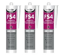 Bond It Fireshield AC Intumescent Acrylic Sealant, White, 310ml EU3 - Pack of 3