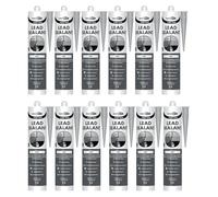 Bond It FLASH-MATE Low Modulus Lead Silicone Sealant - 12x Grey, 285ml | Weatherproof - UV Resistant - Roofing-Grade Neutral Cure Sealant | Silicone Sealant for Lead Flashing - Guttering & Cladding