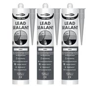 Bond It Flash-Mate Low Modulus Lead Silicone Sealant - 3X Grey, 285Ml - Silicone Sealant For Lead Flashing - Guttering & Cladding