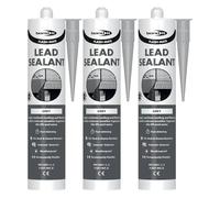 Bond It FLASH-MATE Low Modulus Lead Silicone Sealant - 3x Grey, 285ml | Weatherproof - UV Resistant - Roofing-Grade Neutral Cure Sealant | Silicone Sealant for Lead Flashing - Guttering & Cladding