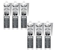 Bond It FLASH-MATE Low Modulus Lead Silicone Sealant - 6x Grey, 285ml | Weatherproof - UV Resistant - Roofing-Grade Neutral Cure Sealant | Silicone Sealant for Lead Flashing - Guttering & Cladding