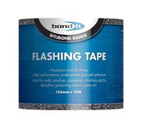 Bond-It Flashing Tape 150mm x 10Metres - Peel & Seal self-Adhesive Flashing Tape That's Weatherproof, Tough, Flexible & Easy to use. Great for roof Repairs! Choice of Widths & Lengths., Black, BDF004