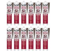 Bond It Frame-Mate Acrylic Door & Window Sealant - 12X Brown 285Ml Eu3 Cartridge - Flexible & Water-Resistant Joint Filler Sealant