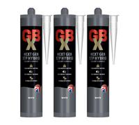 Bond It Gbx Sealant & Adhesive - 3X White. 290Ml - Next Gen Stp Hybrid High Grab Adhesive - Multi-Purpose Waterproof Sealant