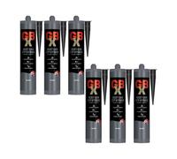 Bond It Gbx Sealant & Adhesive - 6X Black, 290Ml - Next Gen Stp Hybrid High Grab Adhesive - Multi-Purpose Waterproof Sealant