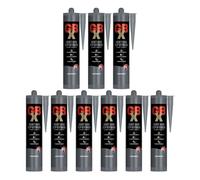 Bond It GBX Sealant & Adhesive - 9x Anthracite, 290ml | Next Gen STP Hybrid High Grab Sealant - Multi-Purpose Waterproof Bonding & Sealing, Permanently Flexible | Interior & Exterior Silicone Sealants