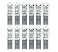 Bond It GLASS-MATE Mirror Adhesive - 12x Translucent, 285ml | Premium Strong Silicone Adhesive for Interior Mirrors, Glass & Metal Panels