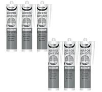 Bond It Glass-Mate Mirror Adhesive - 6X Translucent, 285Ml - Mirror Sealant Adhesive Neutral Cure - Low Odour Silicone Adhesive