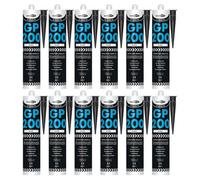 Bond It Gp200 General-Purpose Silicone Sealant - 12X Black, 275Ml - Premium Silicone Fast-Setting - Mould-Resistant - Flexible