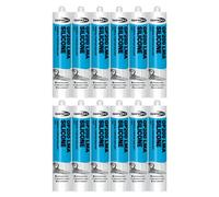 Bond It Gp200 General-Purpose Silicone Sealant - 12X Grey, 275Ml - Fast-Setting, Mould-Resistant & Flexible Silicone Sealant