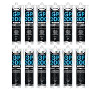 Bond It Gp200 General-Purpose Silicone Sealant - 12X Translucent 275Ml - Premium Silicone Fast-Setting, Mould-Resistant - Flexible
