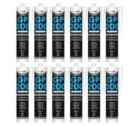 Bond It GP200 General-Purpose Silicone Sealant - 12x Translucent, 275ml | Premium Silicone Fast-Setting - Mould-Resistant - Flexible | Sealant for Home - Kitchens - Bathrooms - Showers - DIY Projects